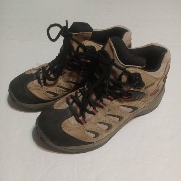 Merrell Women's Reflex Mid Gore-tex Hiking Boots Taupe Size 7 - Picture 1 of 8